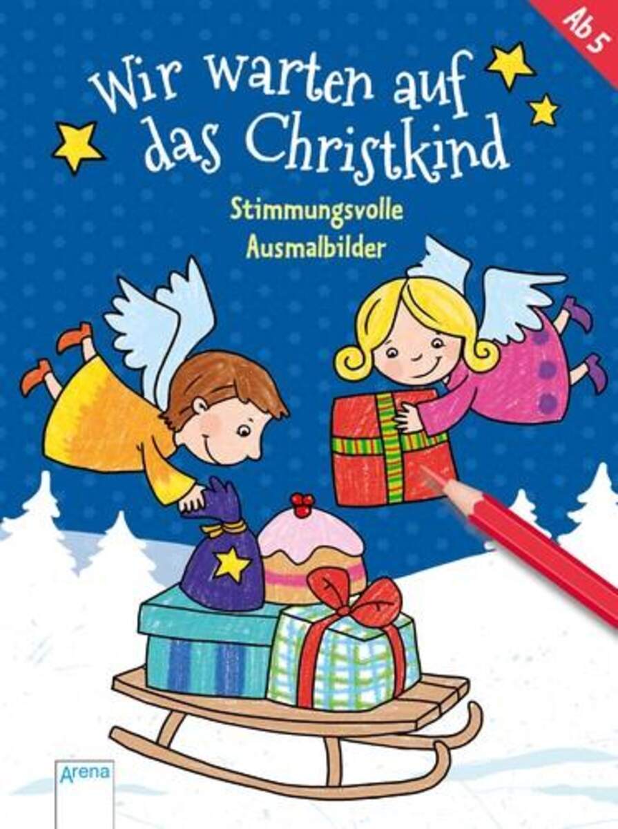 Arena Wir warten auf das Christkind, Stimmungsvolle Ausmalbilder