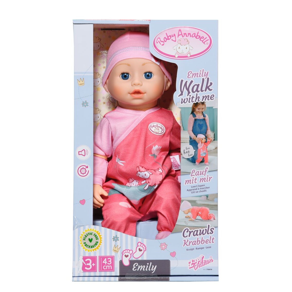 Baby Annabell Emily lauf mit mir 43 cm Spielwaren Schweiger