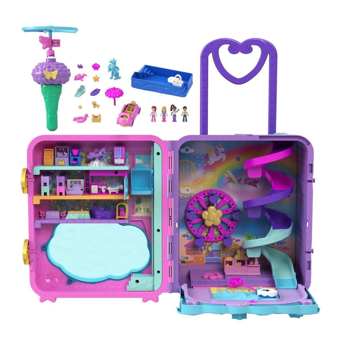 Mattel Polly Pocket Urlaub im Rollkoffer Spielset Spielwaren Schweiger