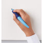 Ergonomischer Tintenroller für Rechtshänder - STABILO EASYoriginal in hell-/dunkelpink - Einzelstift - Schreibfarbe blau (löschbar) - inklusive Patrone