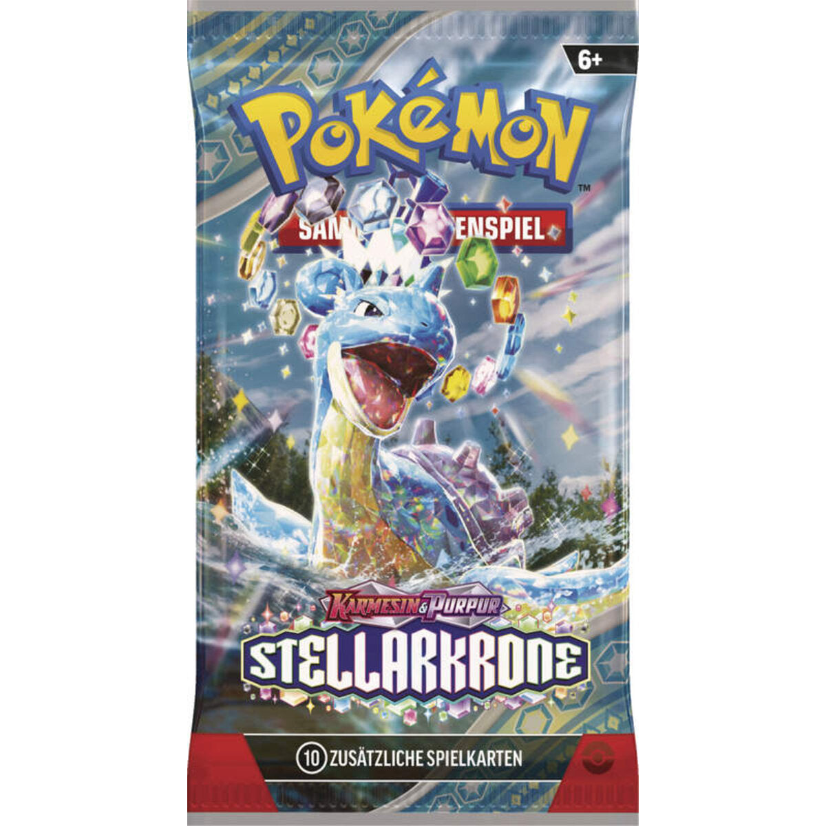 Pokemon Boosterpack Karmesin & Purpur - Stellarkrone, 1 Stück, 4-fach sortiert