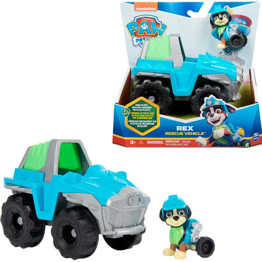 Spin Master Paw Patrol - Dinosaurier-Rettungsfahrzeug mit Rex-Figur (Recycle)