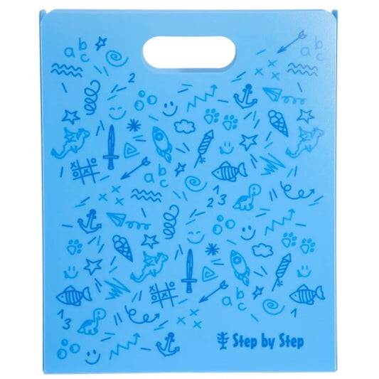 Step by Step Heftbox mit Tragegriff, Blau