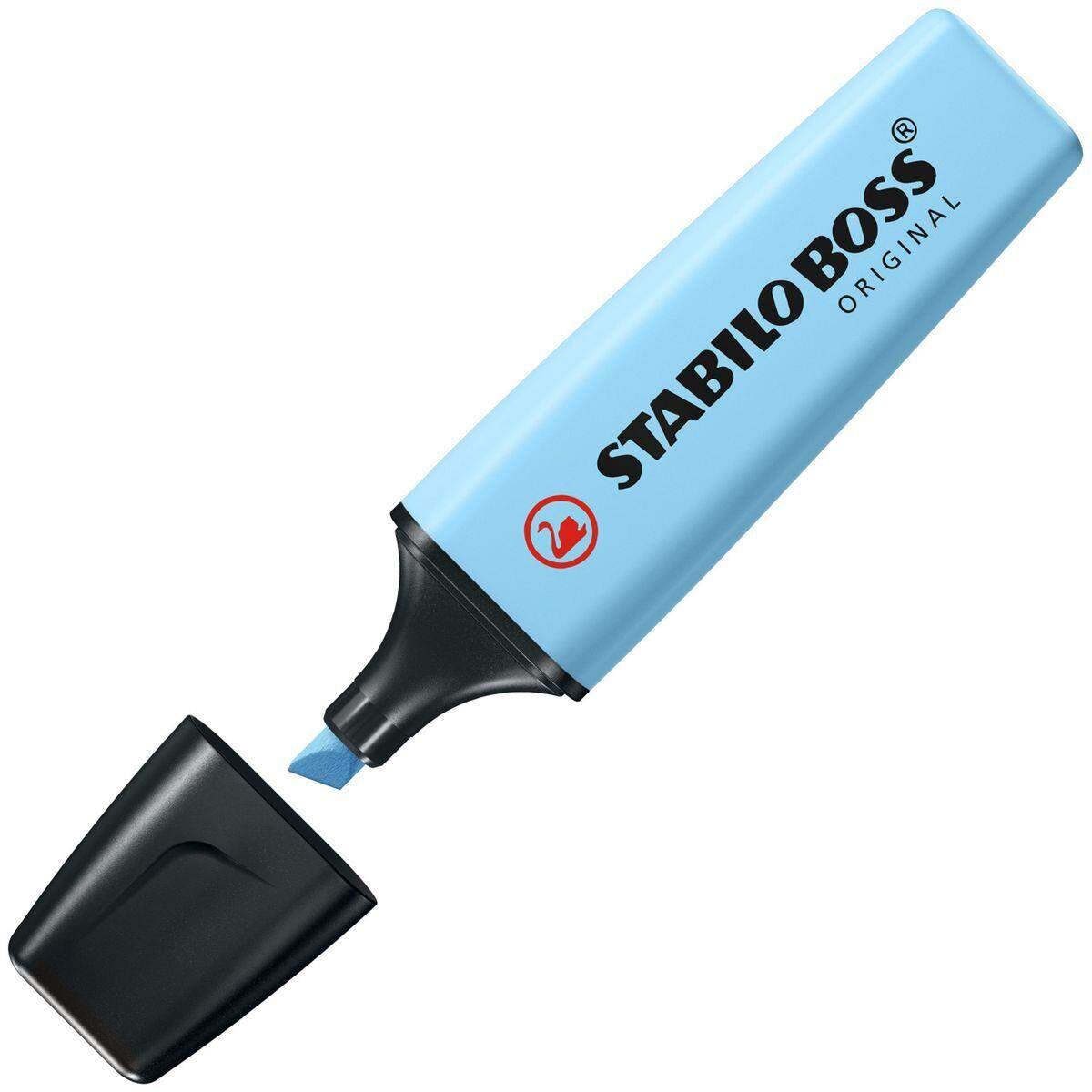 Textmarker - STABILO BOSS ORIGINAL Pastel  - Einzelstift - himmlisches Blau