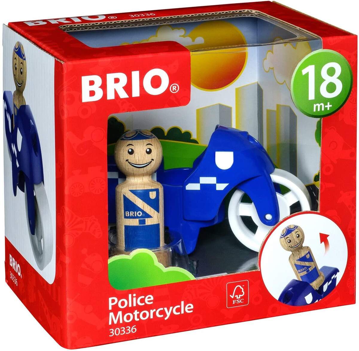 BRIO My Home Town Polizeimotorrad