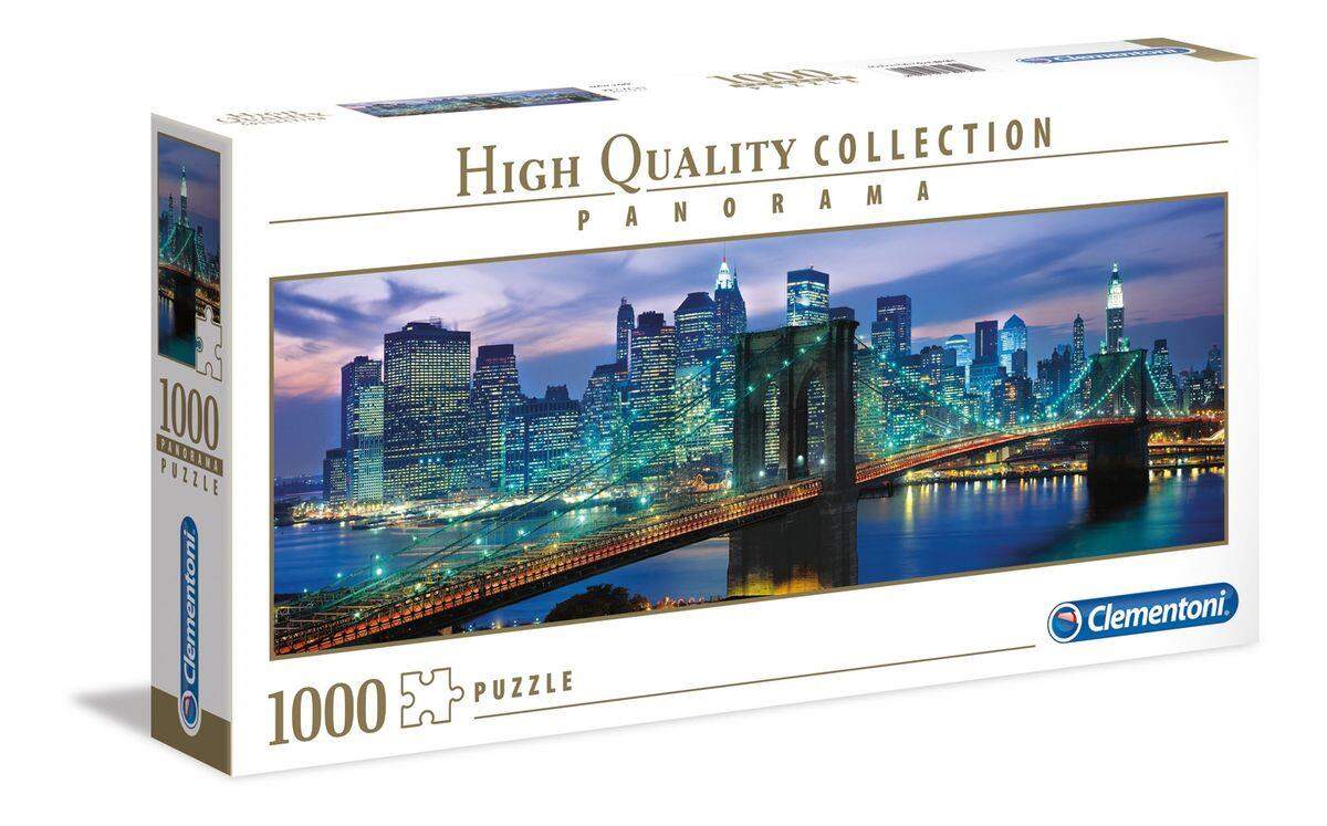 Clementoni Panorama Puzzle Brooklyn Bridge, 1000 Teile