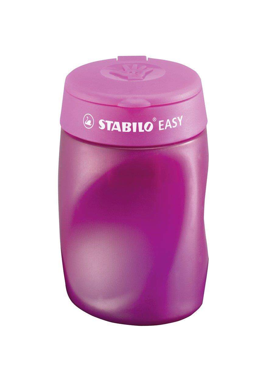 Ergonomischer Dosen-Spitzer für Rechtshänder - STABILO EASYsharpener - 3 in 1 - pink