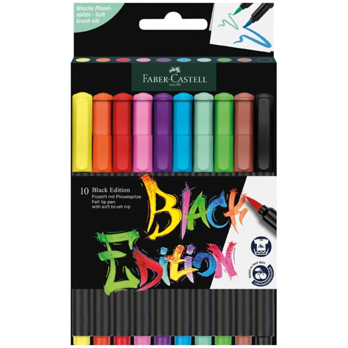 Faber-Castell Filzstifte Black Edition 10er Etui