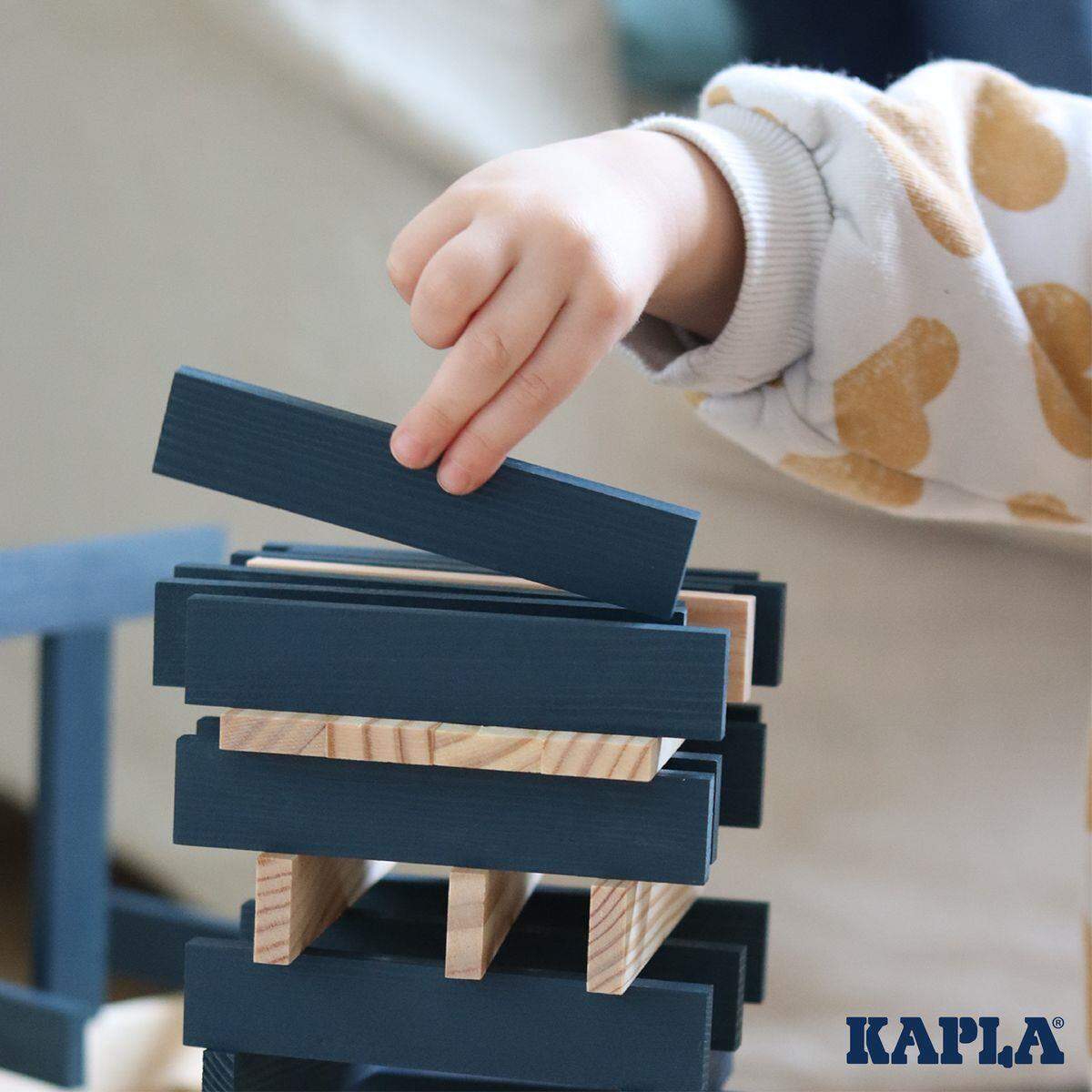 KAPLA® Holzplättchen 40-teilig in Box blau