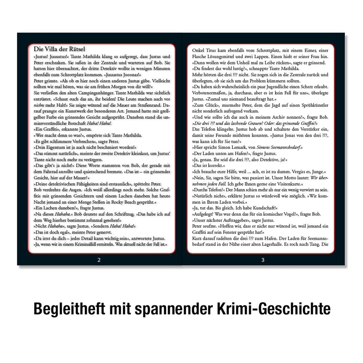 KOSMOS Die drei ??? Krimi Puzzle: Die Villa der Rätsel, 300 Teile