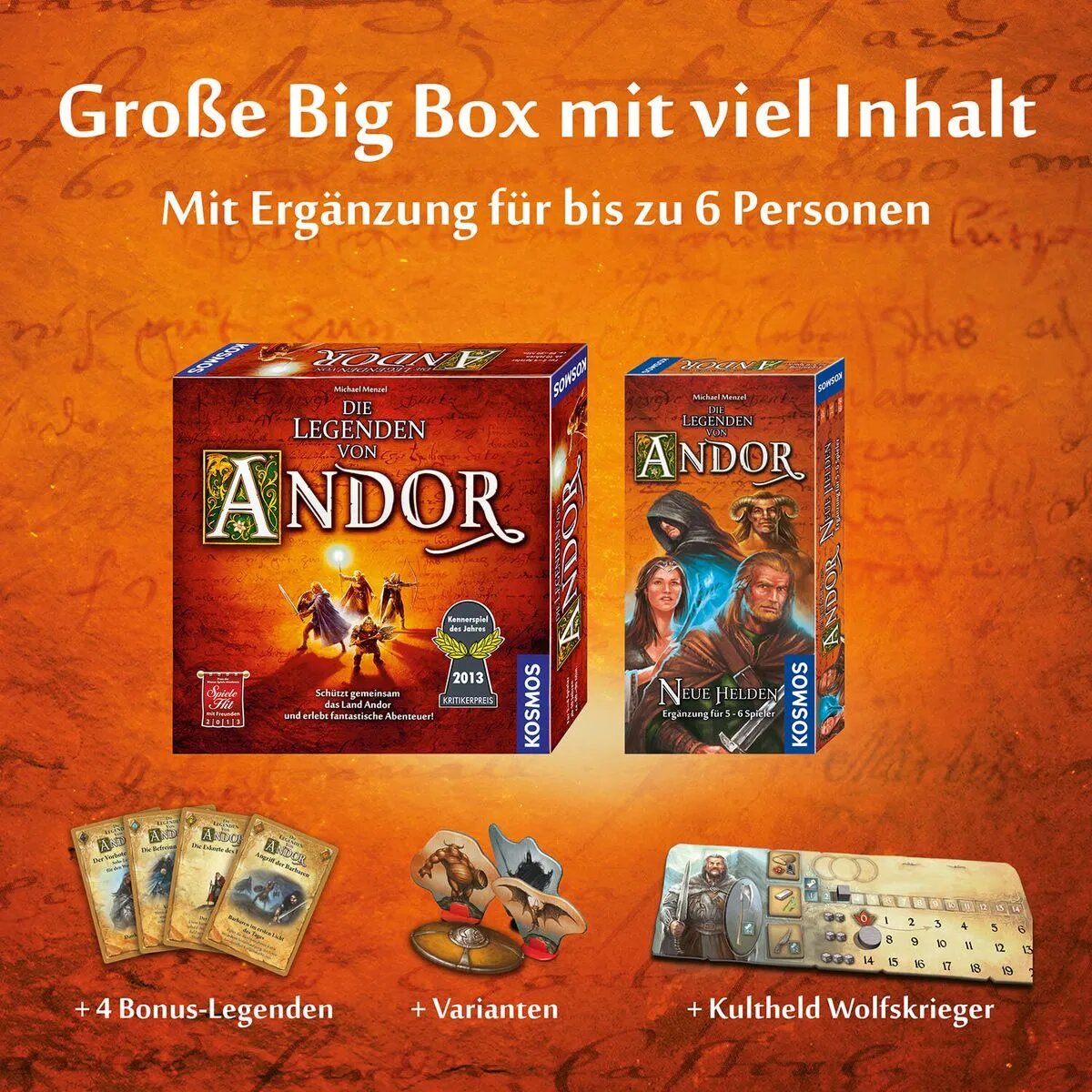 KOSMOS Die Legenden von Andor Big Box