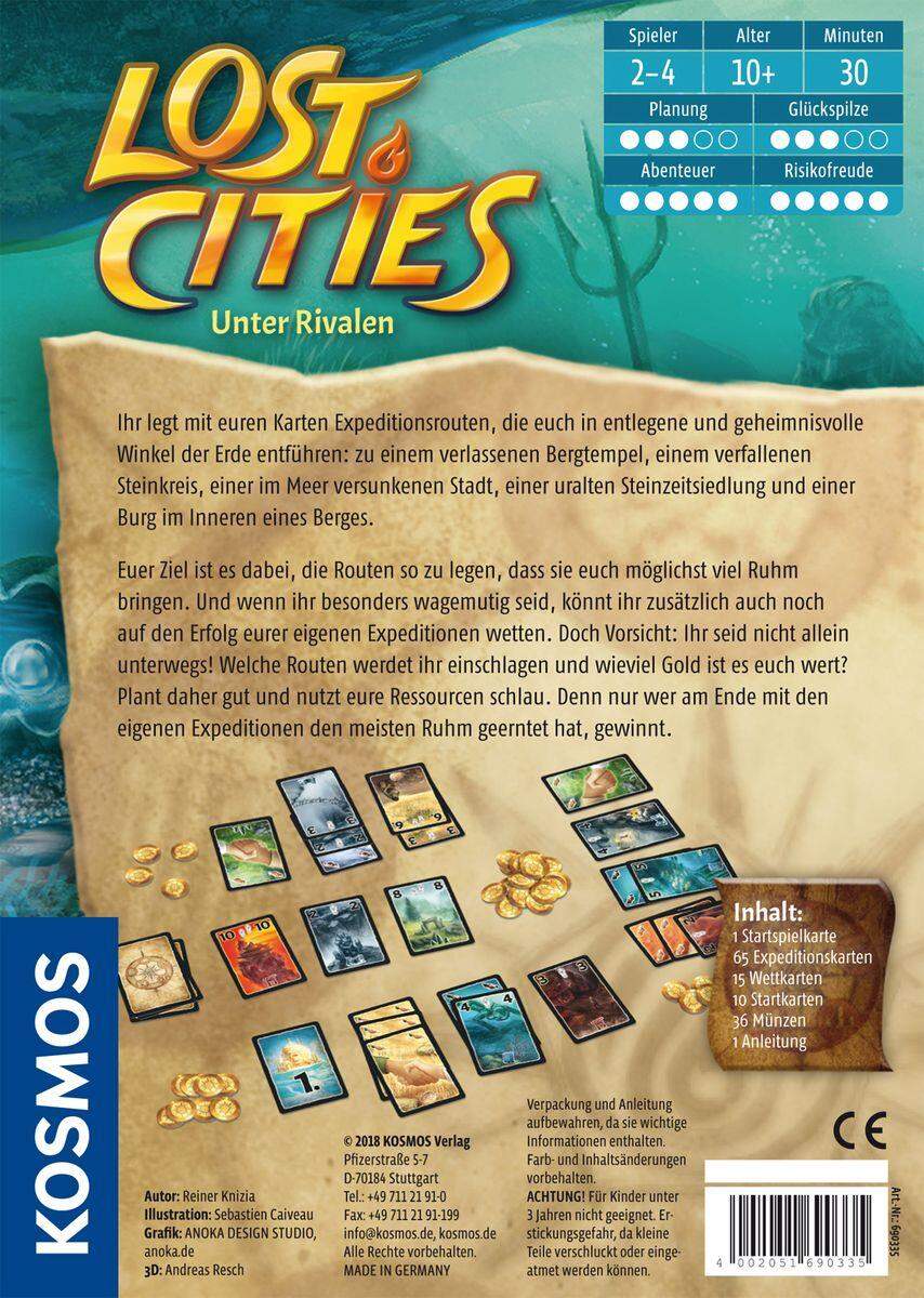 KOSMOS Lost Cities Unter Rivalen