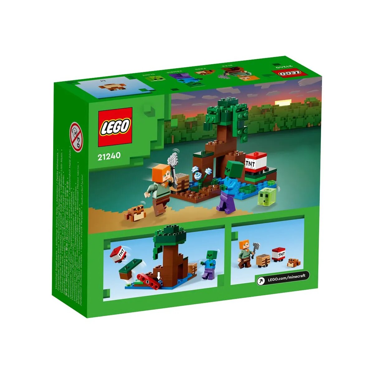 LEGO® Minecraft™ 21240 Das Sumpfabenteuer