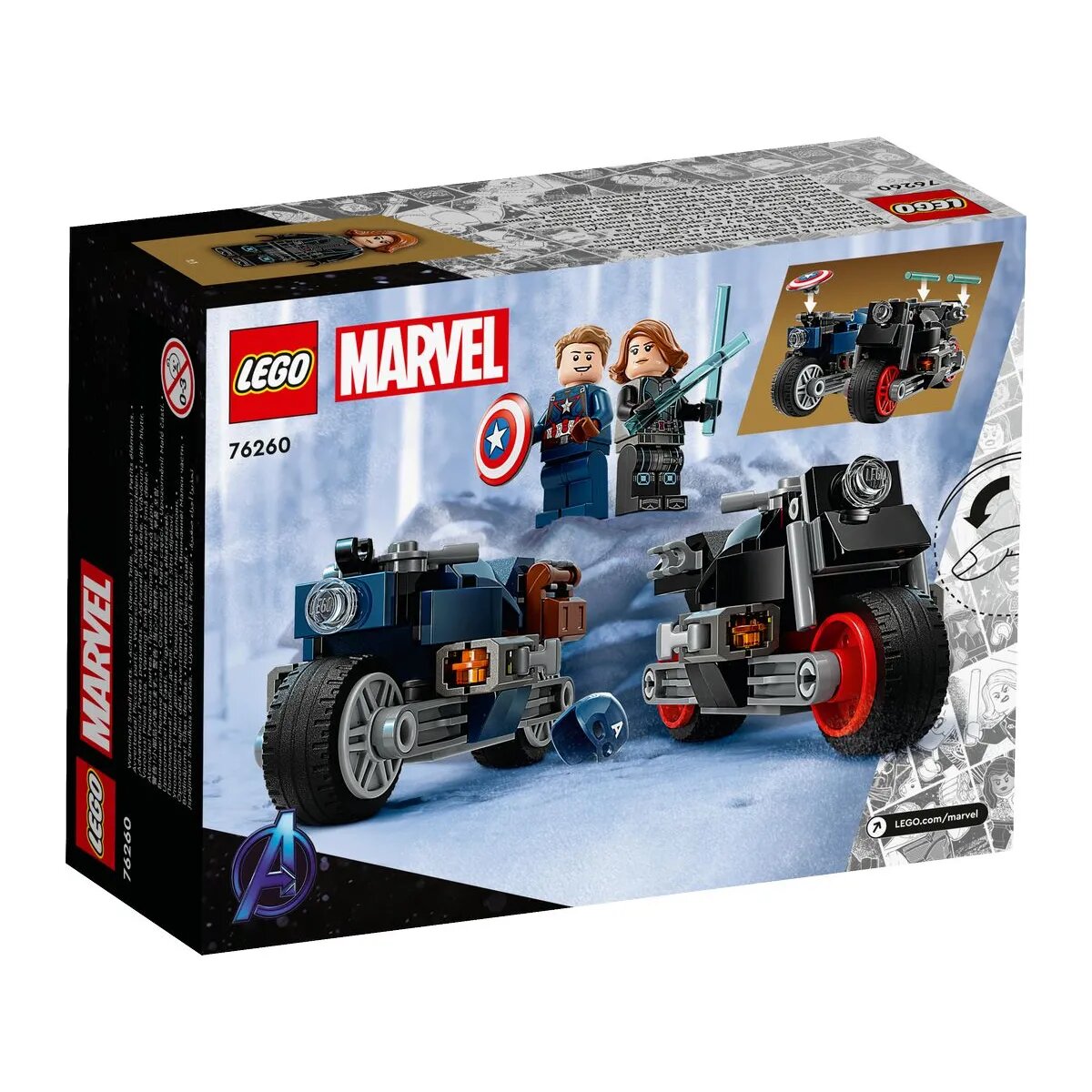 LEGO® Super Heroes Marvel 76260 Black Widows & Captain Americas Motorräder