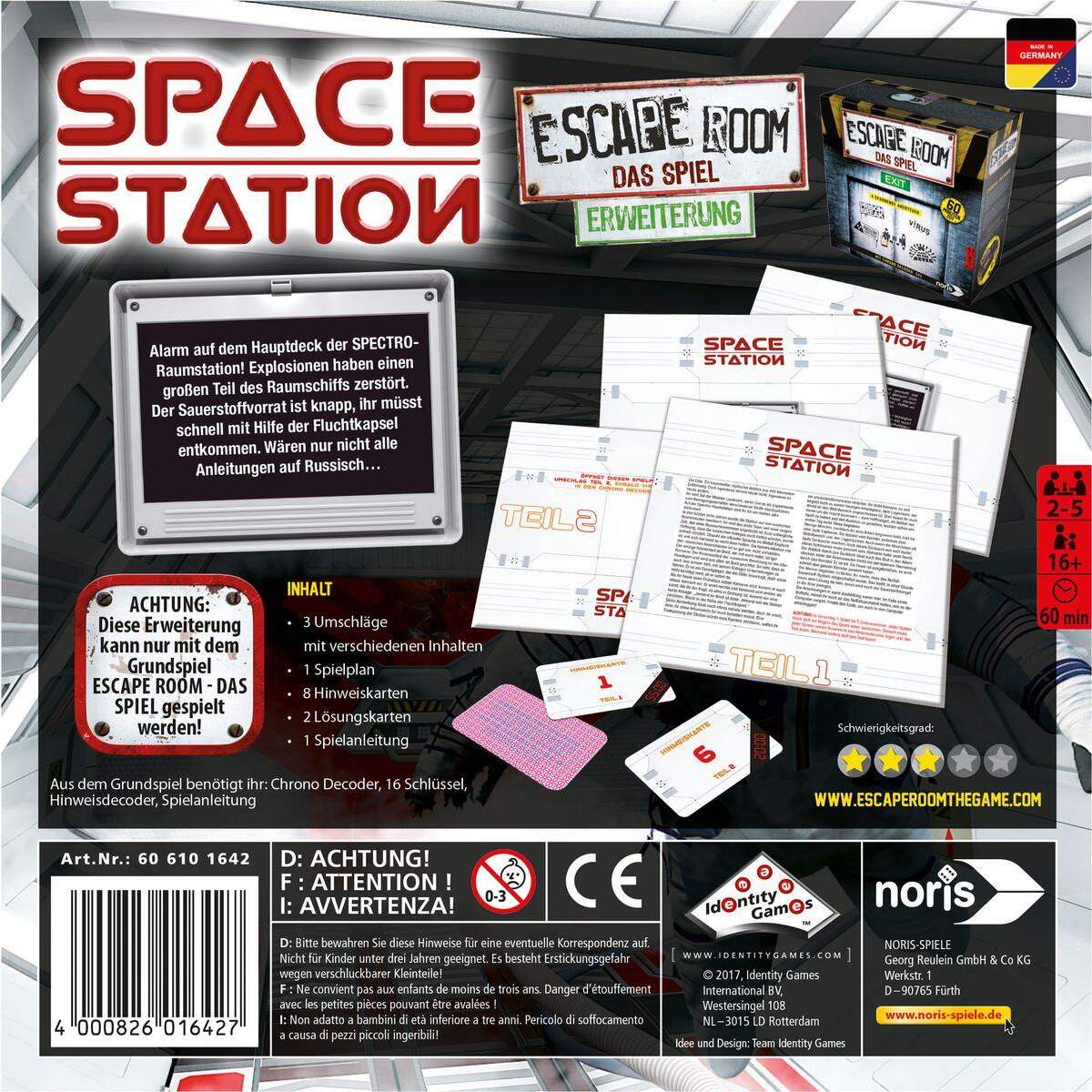 Noris Spiele Escape Room Space Station