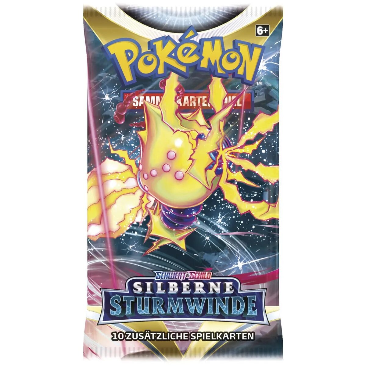 Pokemon Schwert & Schild - Silberne Sturmwinde, 1 Booster