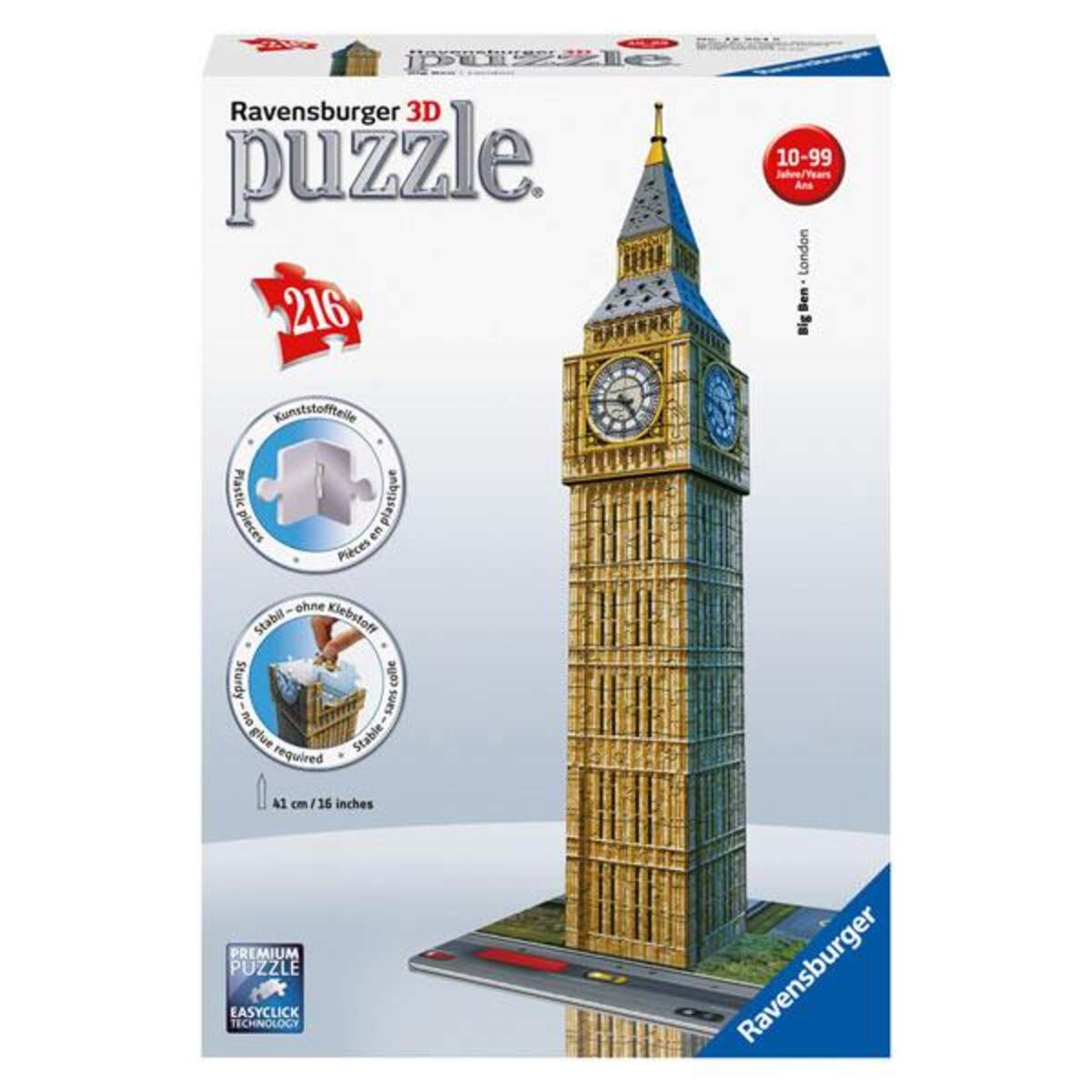 Ravensburger 3D Puzzle Big Ben, 216 Teile