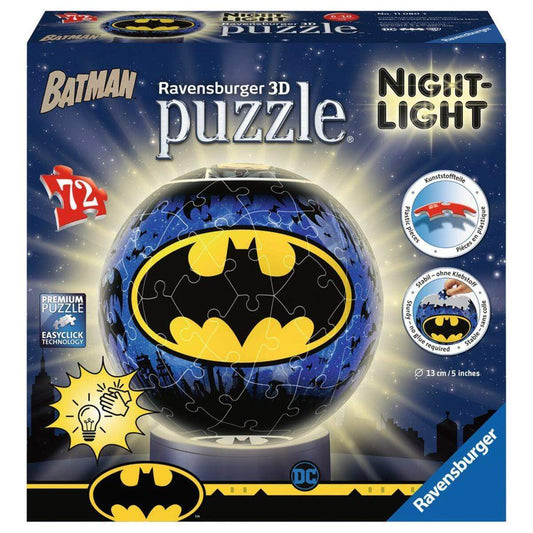 Ravensburger 3D Puzzle Nachtlicht Batman, 72 Teile