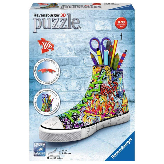 Ravensburger 3D Puzzle Sneaker Graffiti Style, 108 Teile