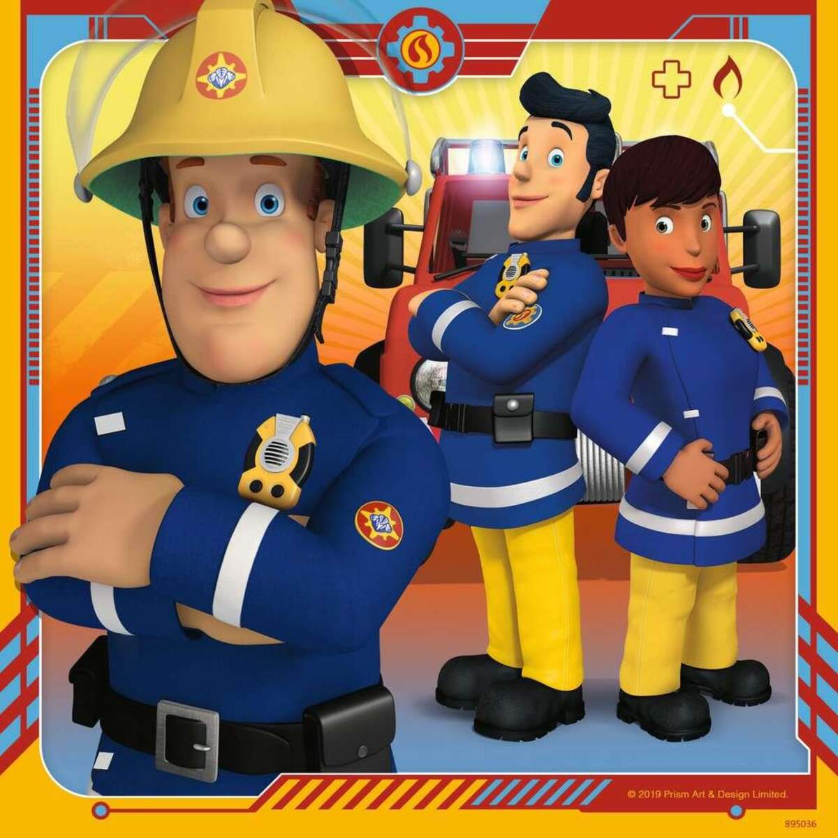 Ravensburger Kinderpuzzle Feuerwehrmann Sam Unser Held Sam, 3x49 Teile