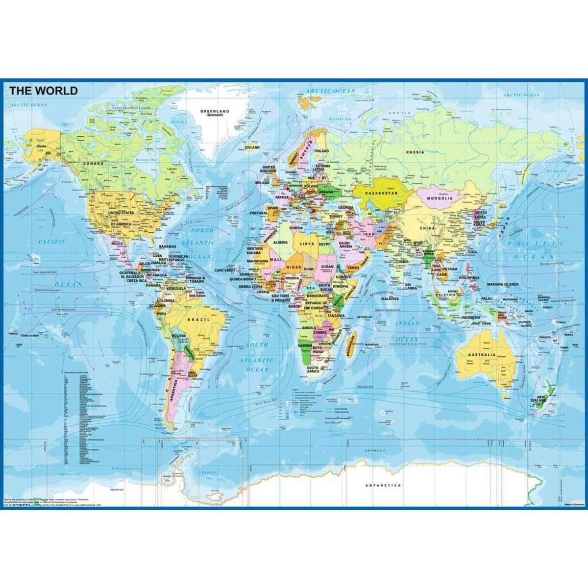 Ravensburger Kinderpuzzle XXL Die Welt, 200 Teile