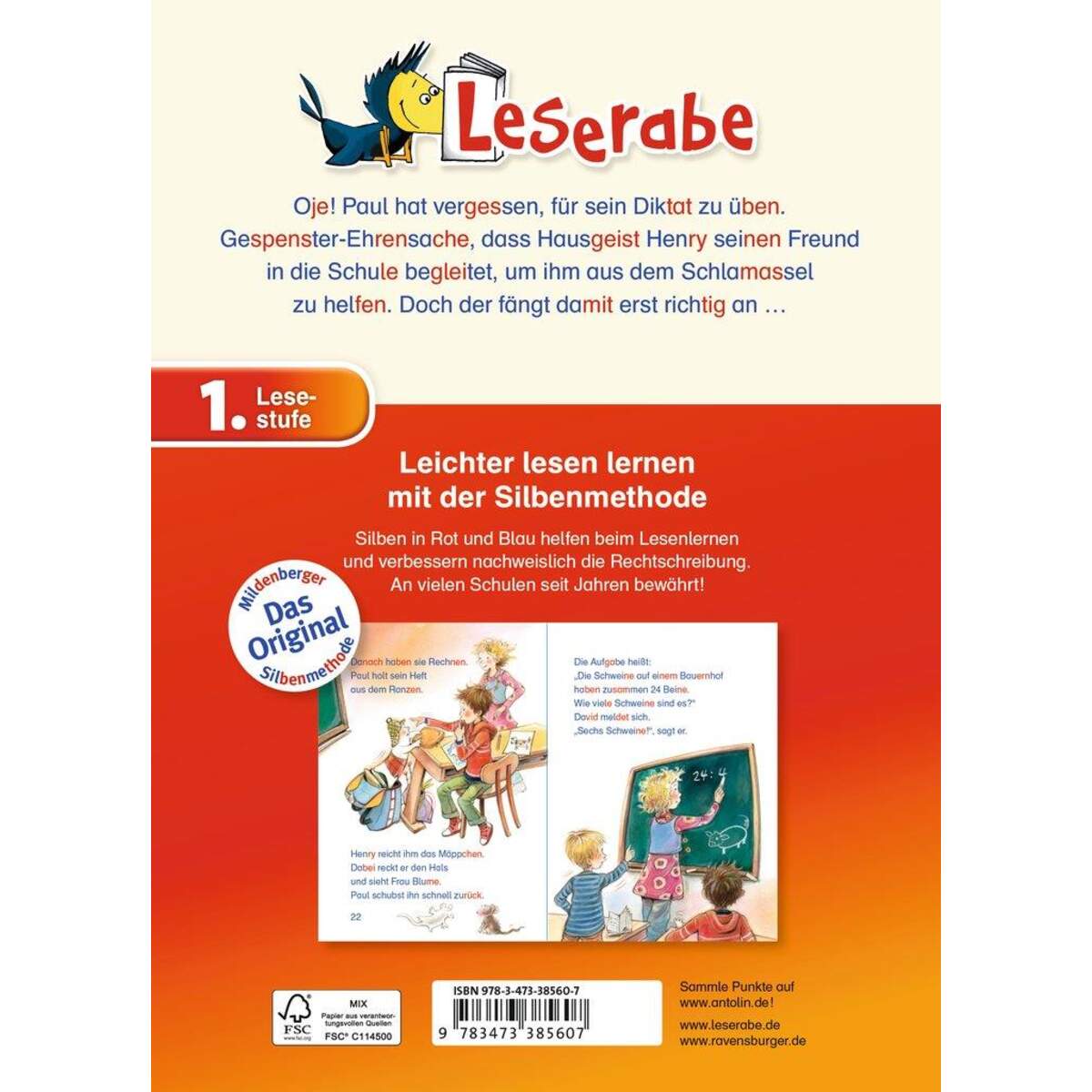 Ravensburger Leserabe Das kleine Gespenst geht in die Schule