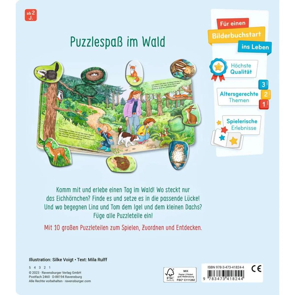 Ravensburger Mein großes Puzzle-Spielbuch: Wald