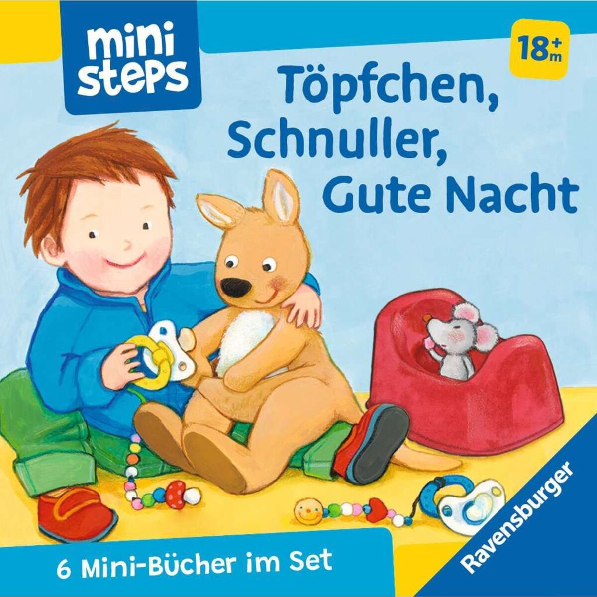 Ravensburger ministeps: Mein erster Bücher-Würfel: Töpfchen, Schnuller, Gute Nacht (Bücher-Set)