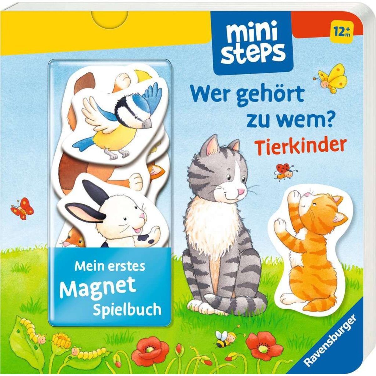 Ravensburger ministeps: Mein erstes Magnetbuch: Wer gehört zu wem? Tierkinder