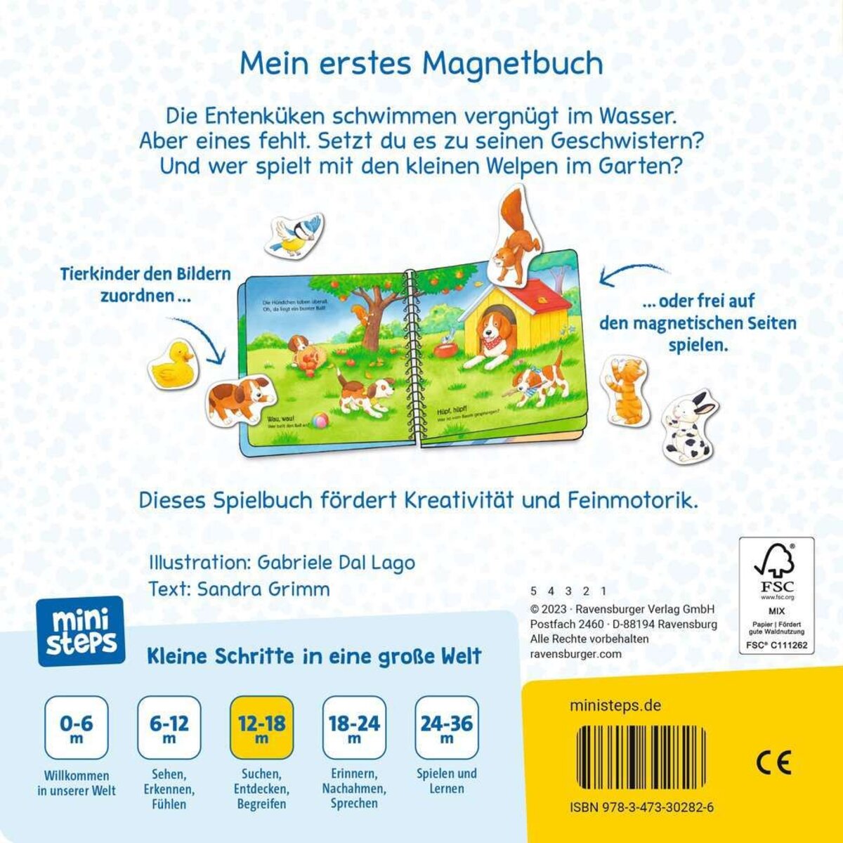 Ravensburger ministeps: Mein erstes Magnetbuch: Wer gehört zu wem? Tierkinder