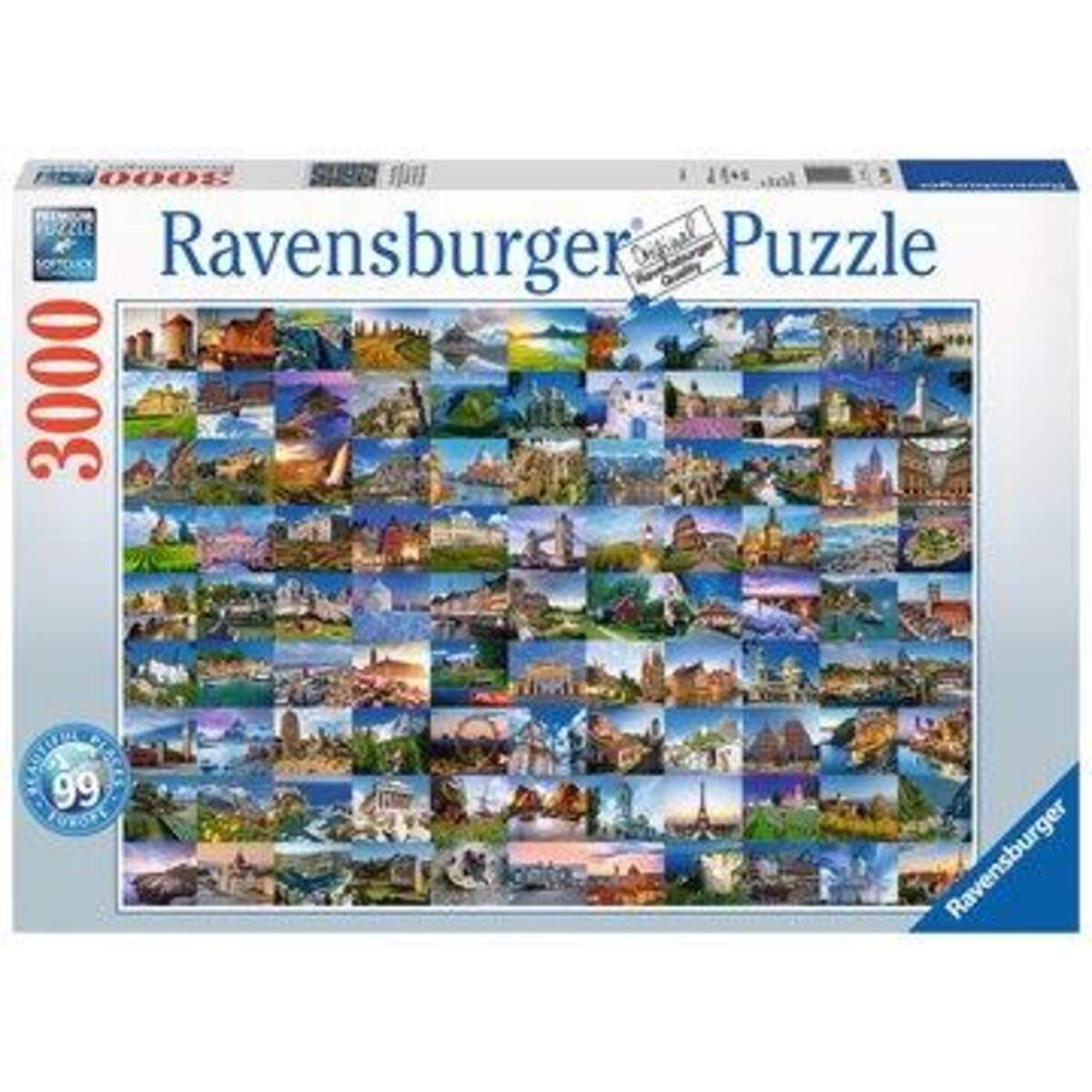 Ravensburger Puzzle 9 Beautiful Places in Europe, 3000 Teile