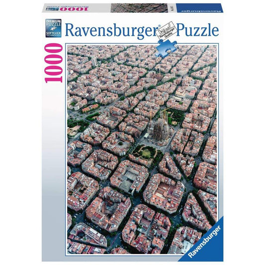 Ravensburger Puzzle Barcelona von Oben, 1000 Teile