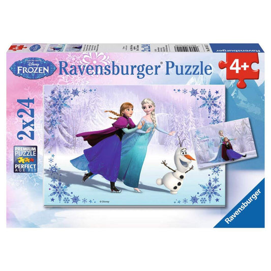 Ravensburger Puzzle Disney Frozen Schwestern für immer, 2 x 24 Teile