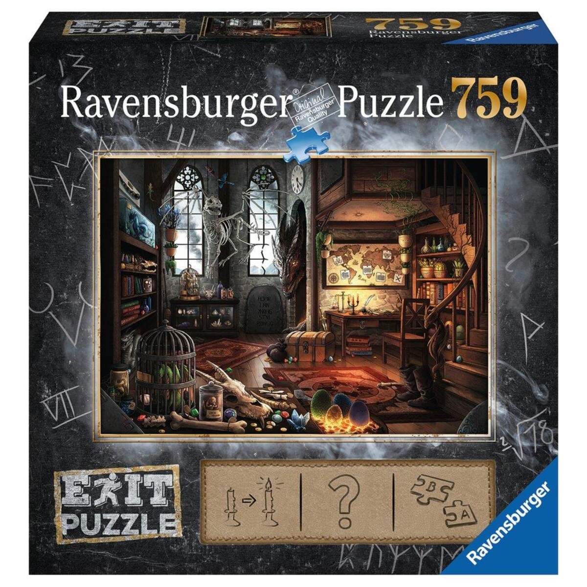 Ravensburger Puzzle Exit Im Drachenlabor, 759 Teile