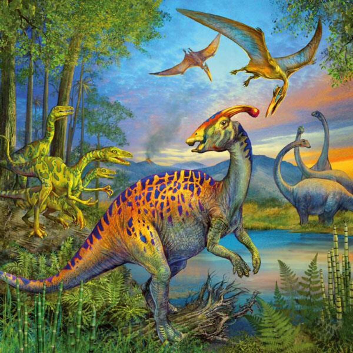 Ravensburger Puzzle Faszination Dinosaurier, 3x49 Teile