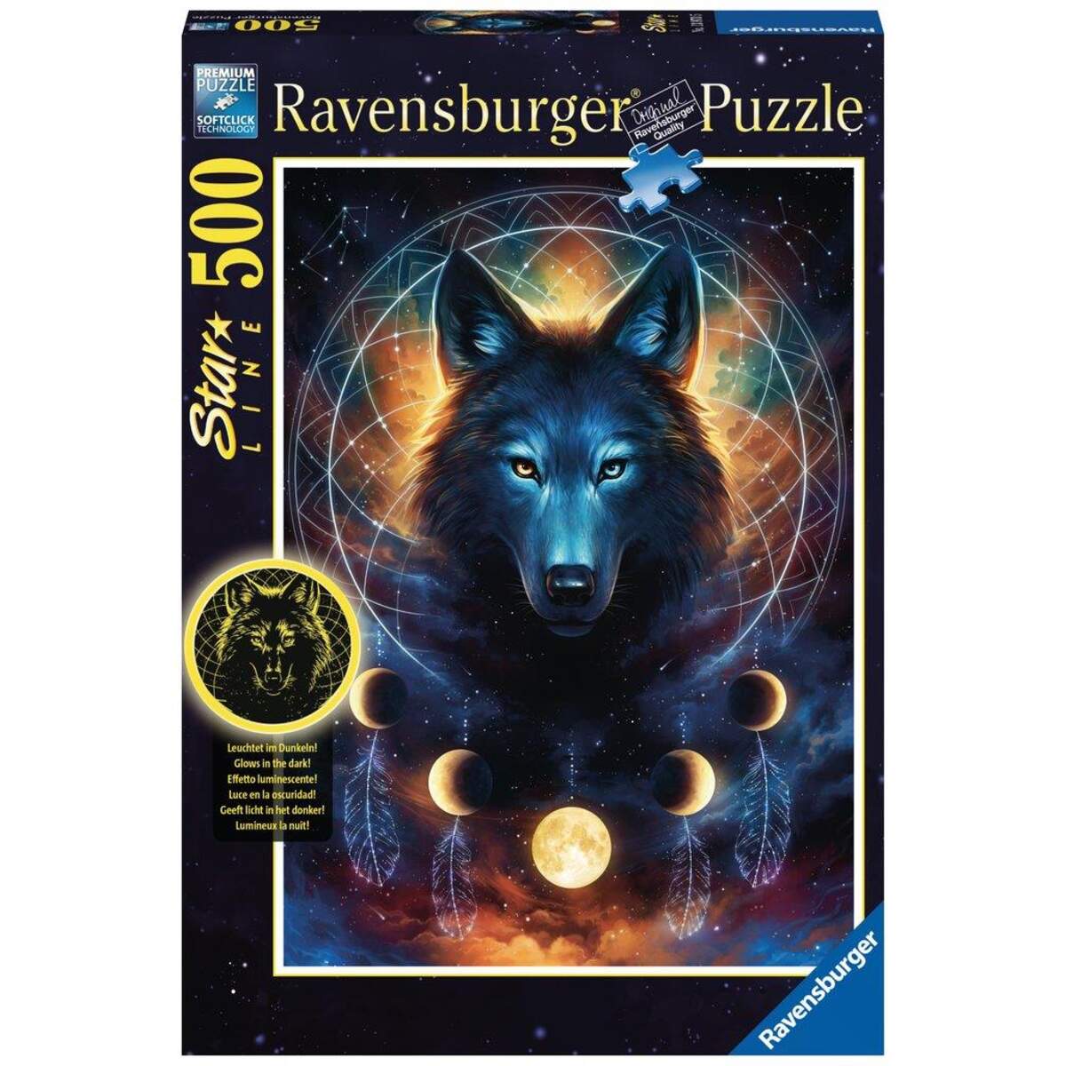 Ravensburger Puzzle Leuchtender Wolf