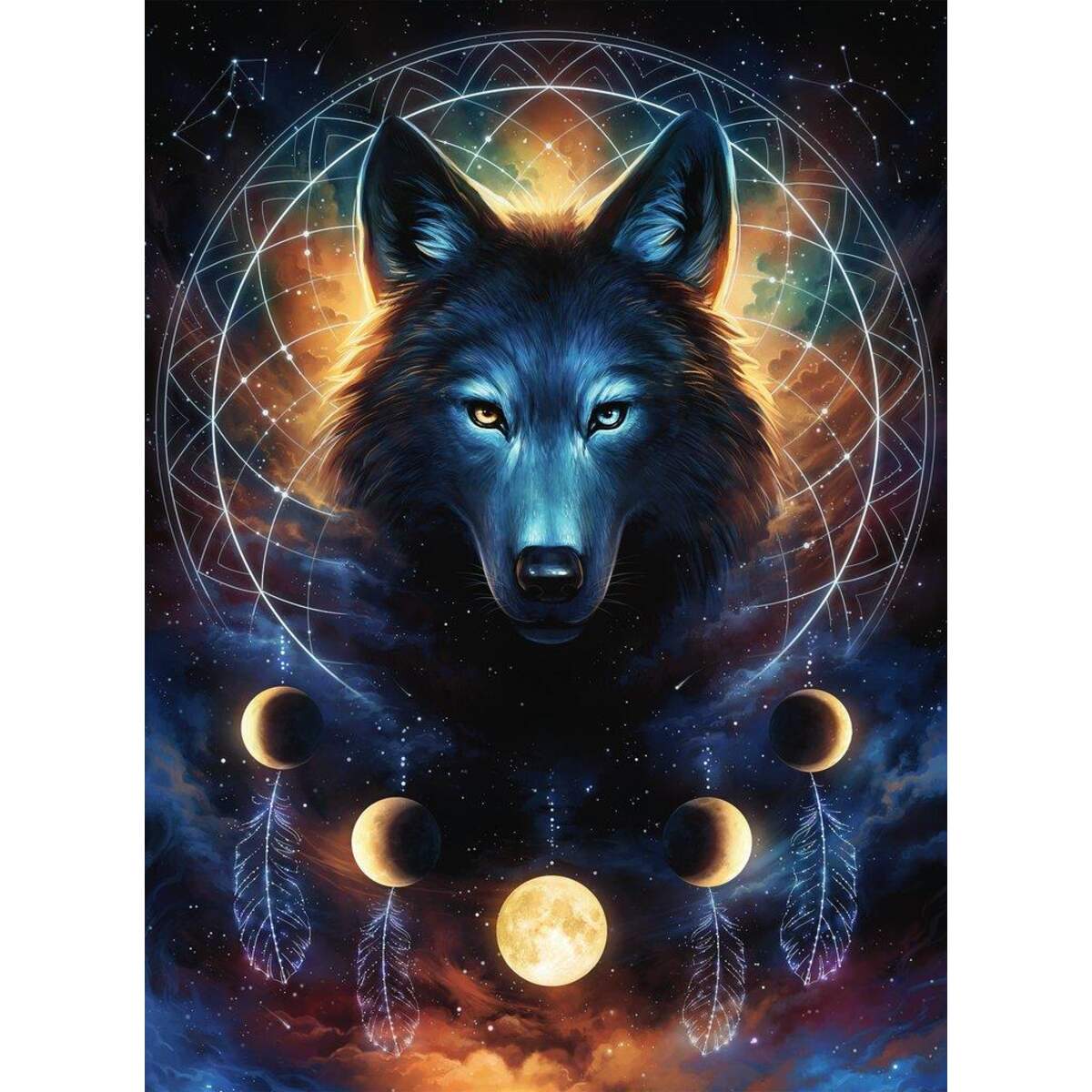 Ravensburger Puzzle Leuchtender Wolf