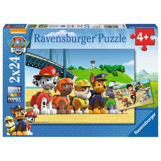 Ravensburger Puzzle Paw Patrol Heldenhafte Hunde, 2 x 24 Teile