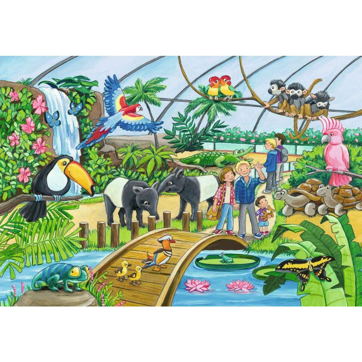 Ravensburger Puzzle Willkommen im Zoo, 2x24 Teile