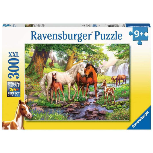 Ravensburger Puzzle XXL Wildpferde am Fluss, 300 Teile