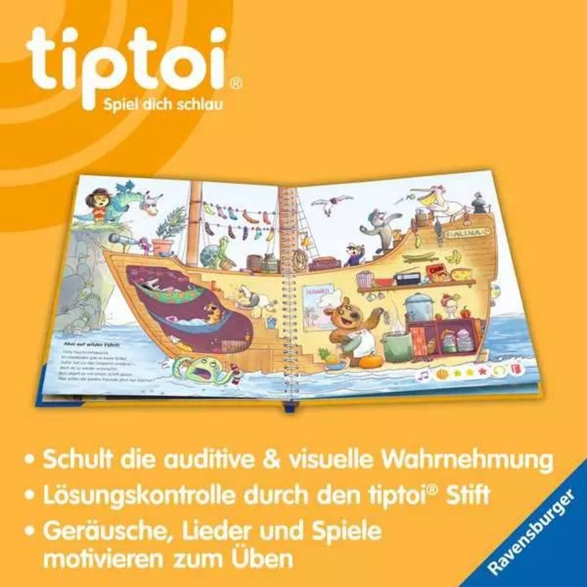 Ravensburger tiptoi® Meine Lern-Spiel-Welt: Konzentration und Wahrnehmung