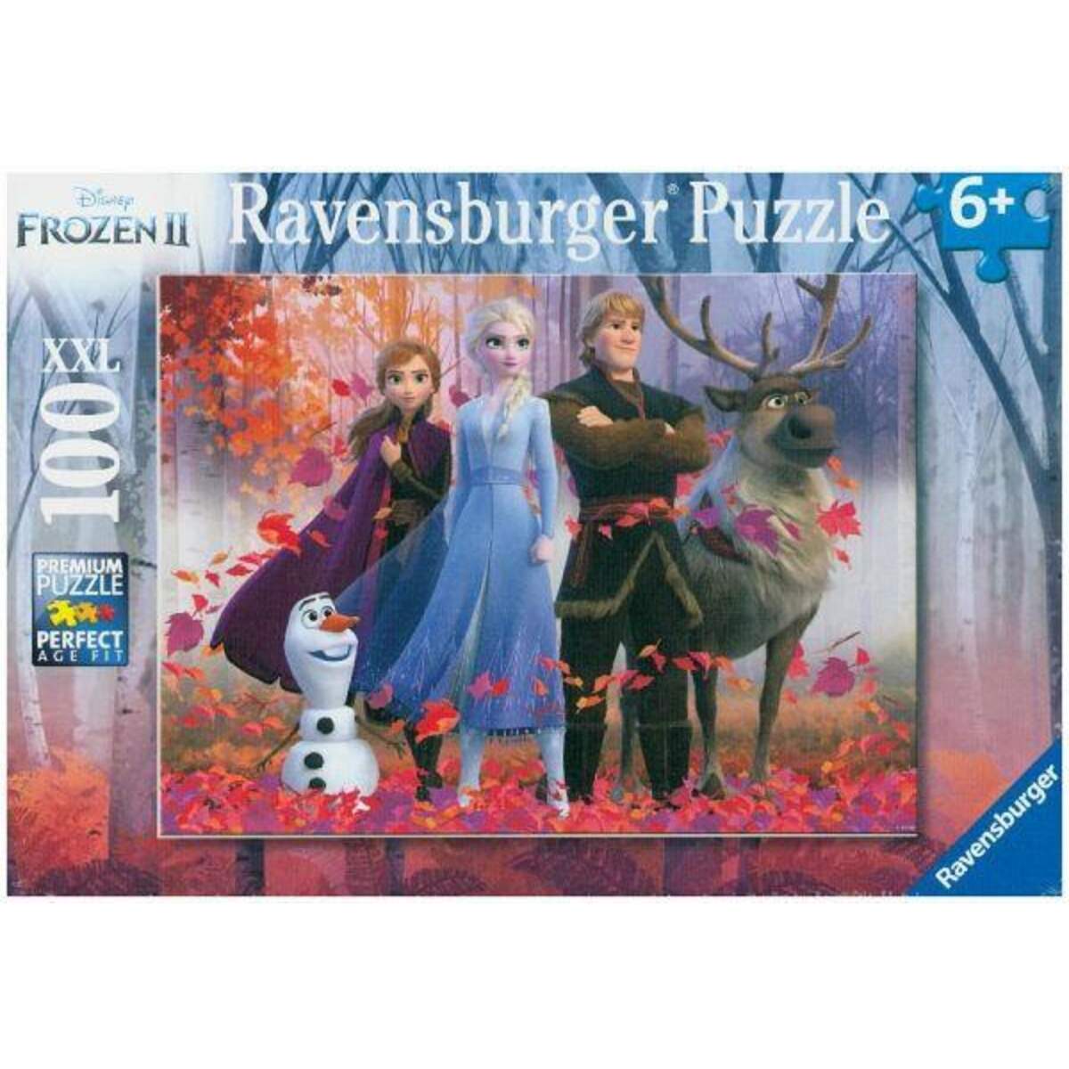 Ravensburger XXL Kinderpuzzle Frozen, Magie des Waldes, 100 Teile