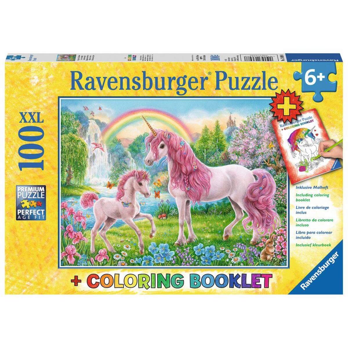 Ravensburger XXL Puzzle Magische Einhörner, 100 Teile