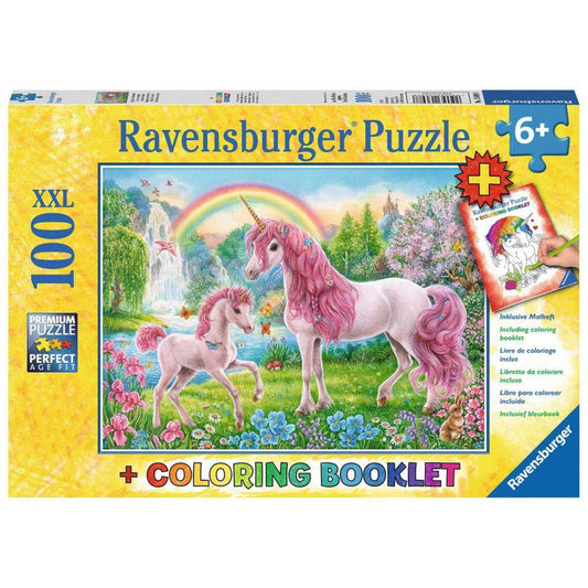 Ravensburger XXL Puzzle Magische Einhörner, 100 Teile