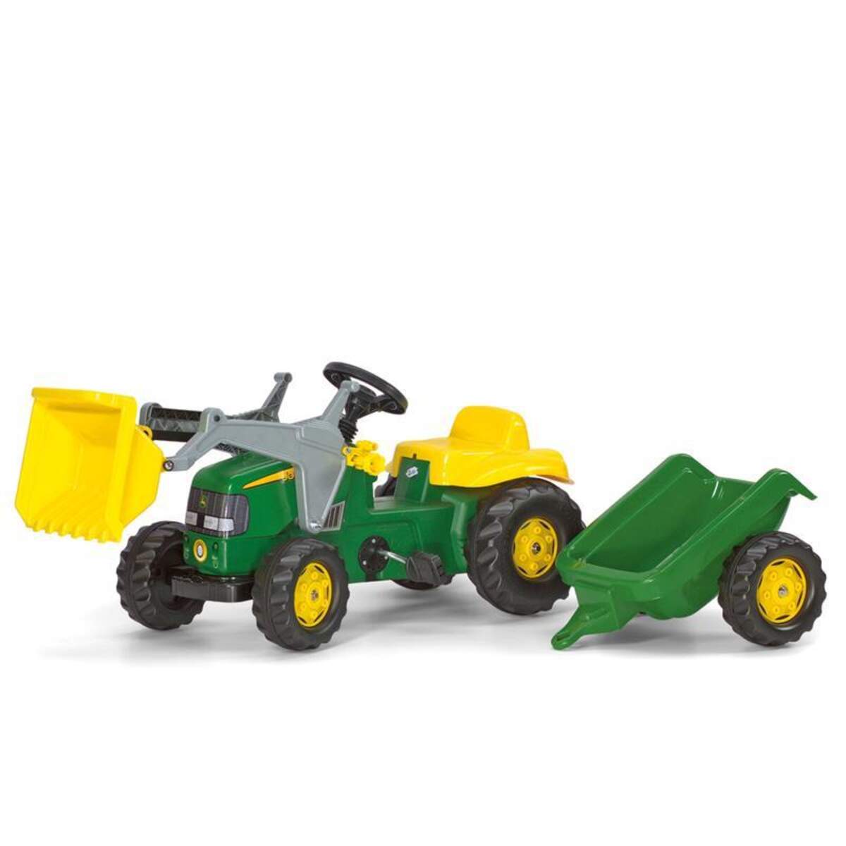 Rolly Toys rollyKid John Deere mit Schaufellader und Anhänger