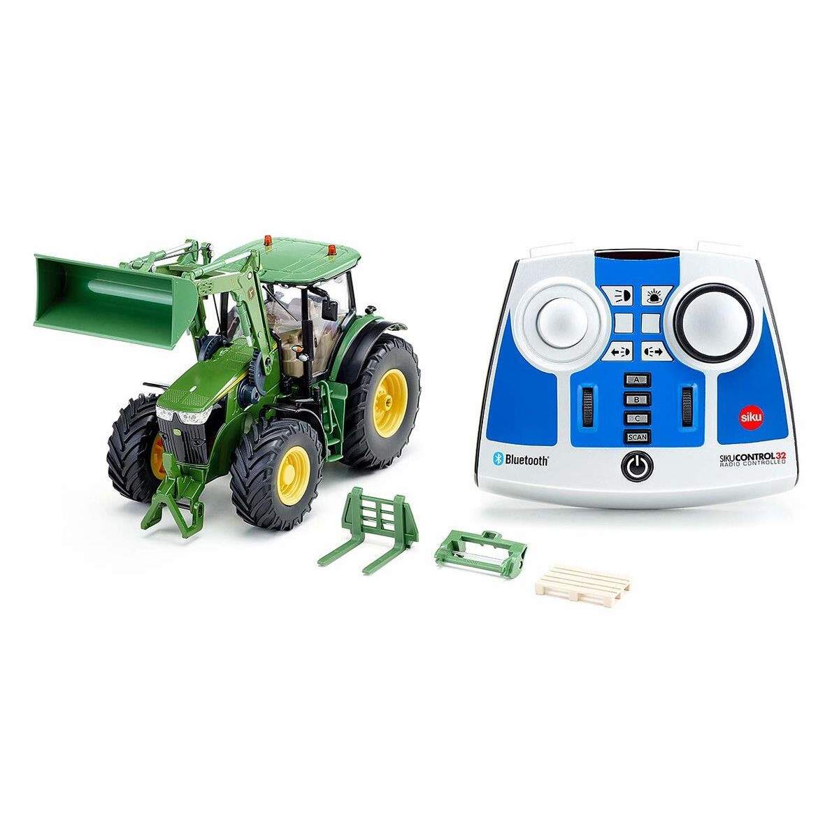 SIKU 6795 RC John Deere 7310R mit Frontlader, App und Bluetooth Fernsteuerung