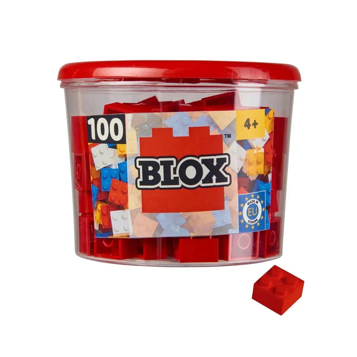 Simba Blox 100 rote 4er Steine in Dose