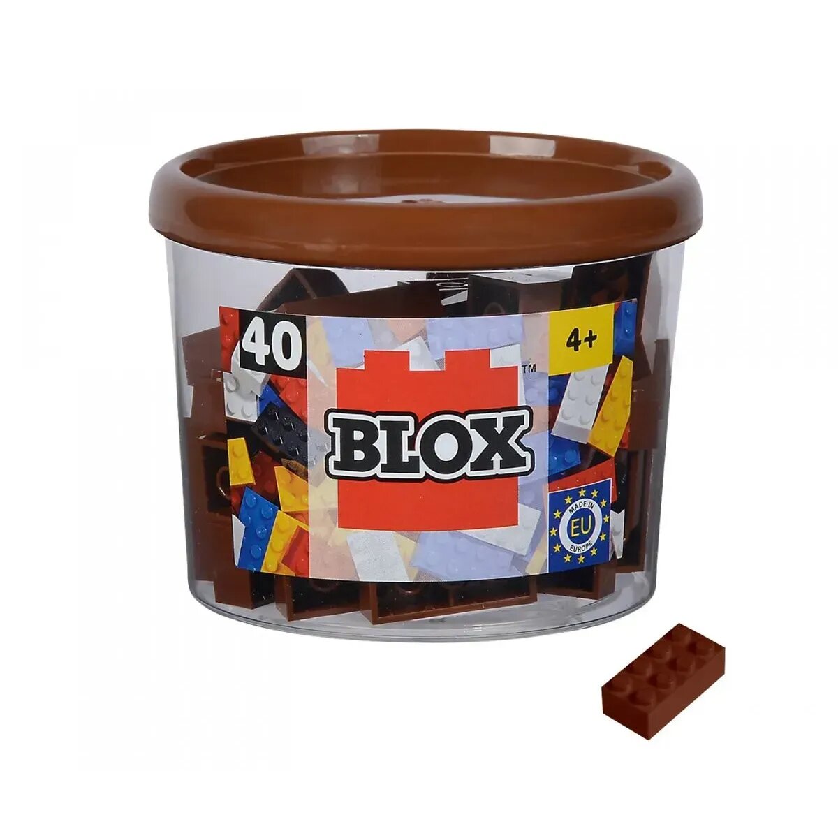 Simba Blox 40 braune 8er Steine in Dose