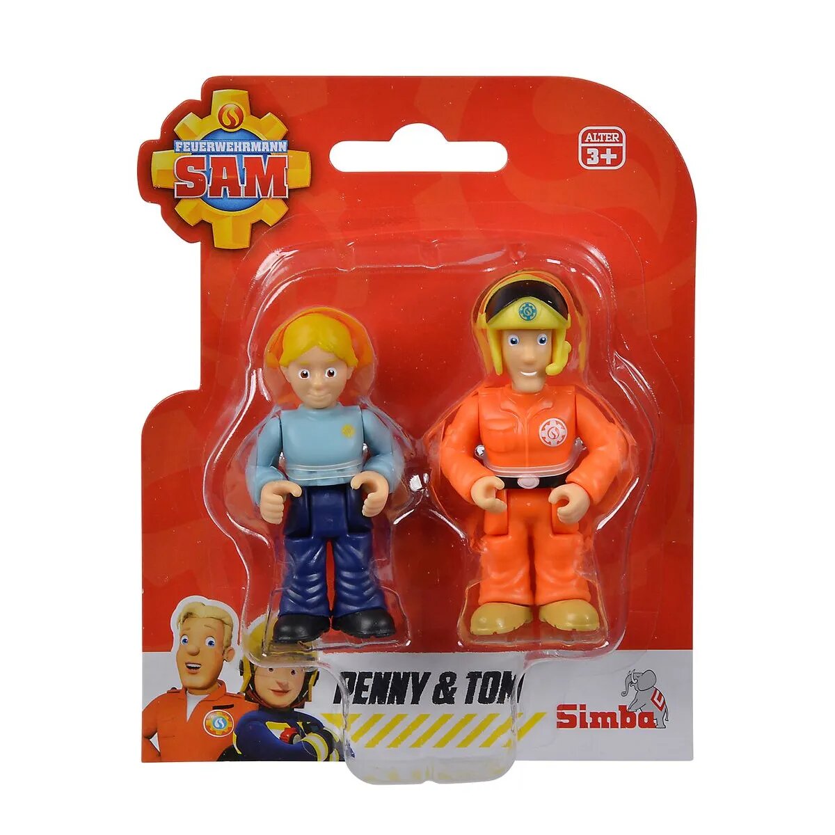 Simba Feuerwehrmann Sam Junior Figuren Doppelset, 1 Packung, 2-fach sortiert