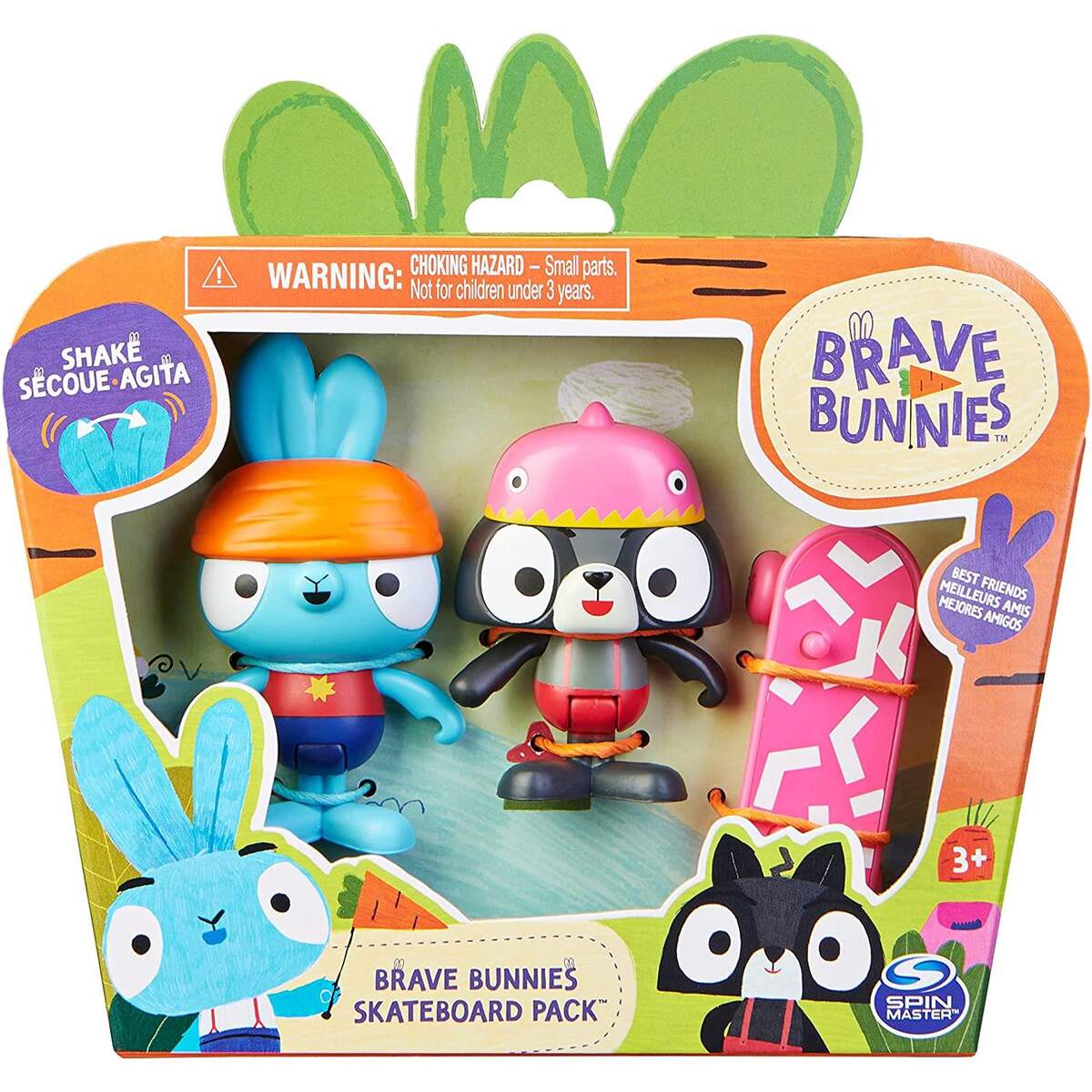 Spin Master Brave Bunnies Basic Figuren Sets, 3er Packs, 1 Packung, 3-fach sortiert